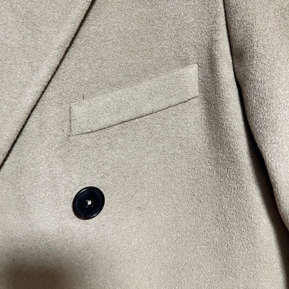 Altea Italian Double-Breasted Cashmere Coat - Camel Brown - Made in Italy - Picture 4 of 12